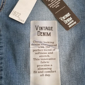 1822 Vintage denim Ankle Skinny Jeans size 10